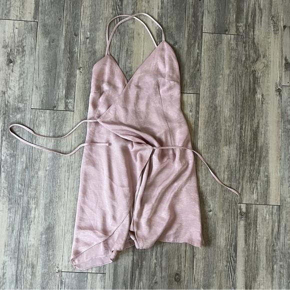 REVOLVE Donna Mizani Haven Wrap Mini Dress in Blossom - Picture 2 of 4